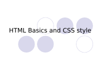 HTML Basics and CSS style.ppt